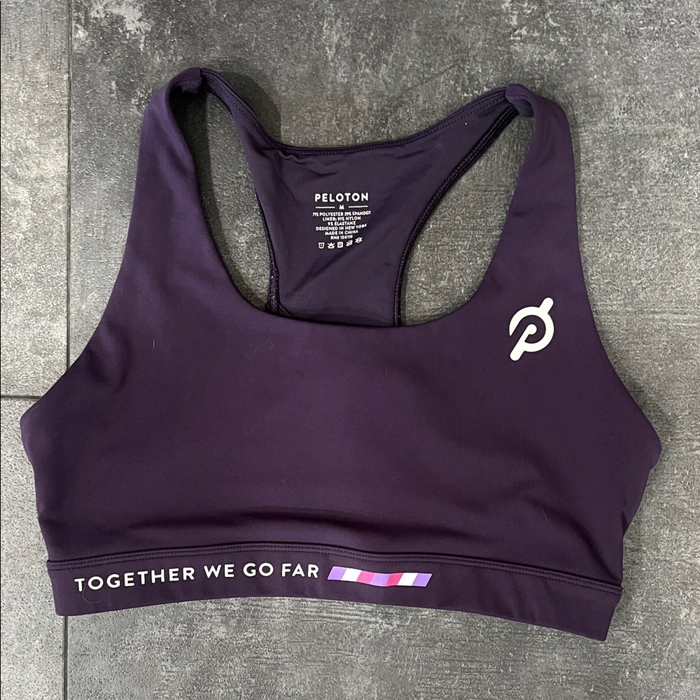 Peloton Dark Purple Sports Bra